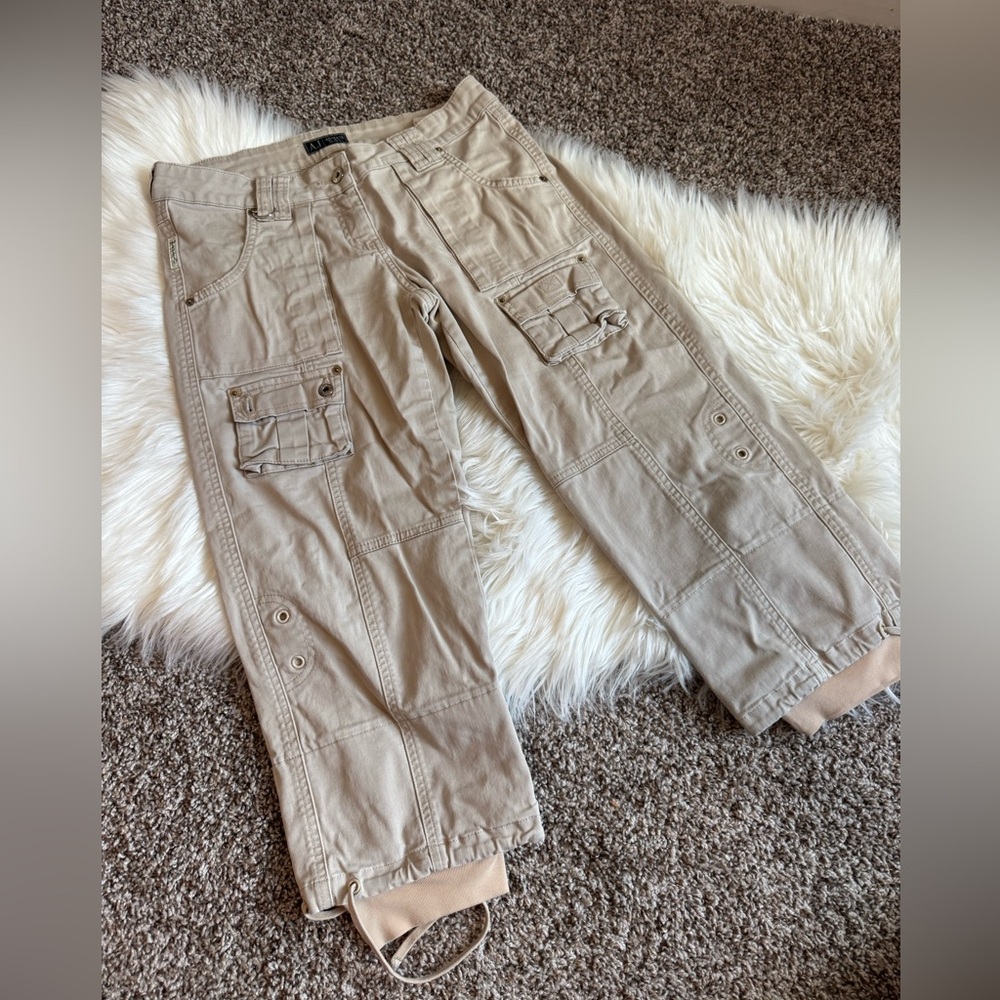 Vintage Y2K Armani cargo capri pants